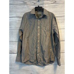 Eddie Bauer Mens Relaxed Fit Wrinkle and Stain Resistant Button-Up Shirt Size M